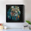 Painted Leo - Peinture sur toile encadrée-645040013-645040015