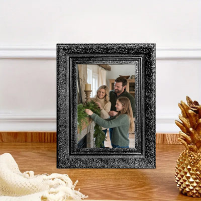 Cadre photo 3 pièces classique 8 "x 10" noir pour décor de vestibule