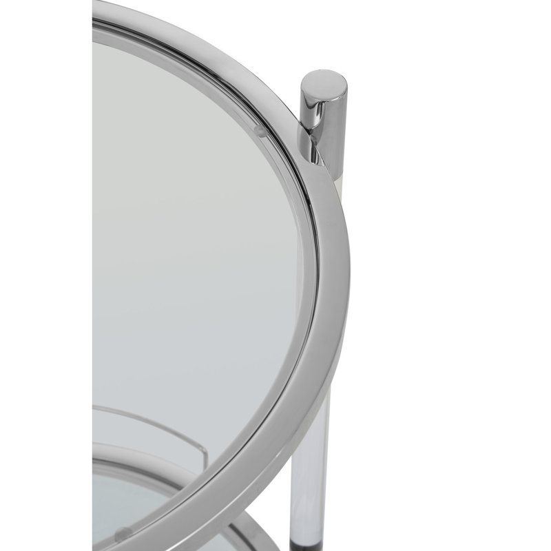 Emile Bar Cart, Silver