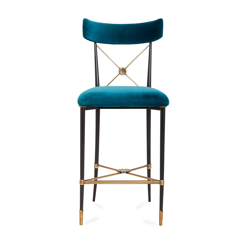 Rider Counter Stool, Black, Rialto Peacock