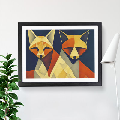 Two Abstract Foxes Vol.3 - Framed Print