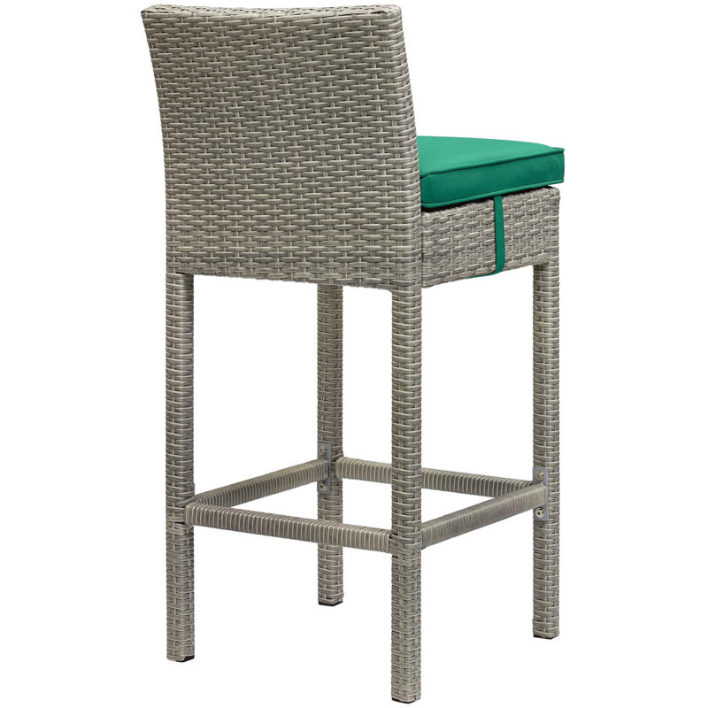 Tabouret de bar Havenside Home Bocabec, Vert, Brun