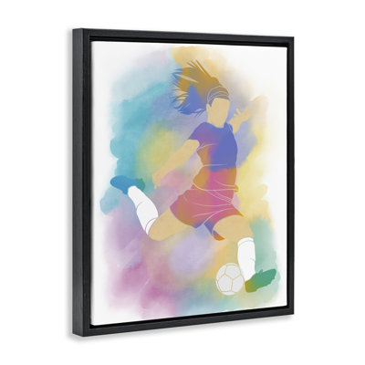 Cadre coloré coloré de soccer sportif, design par Marcus Prime