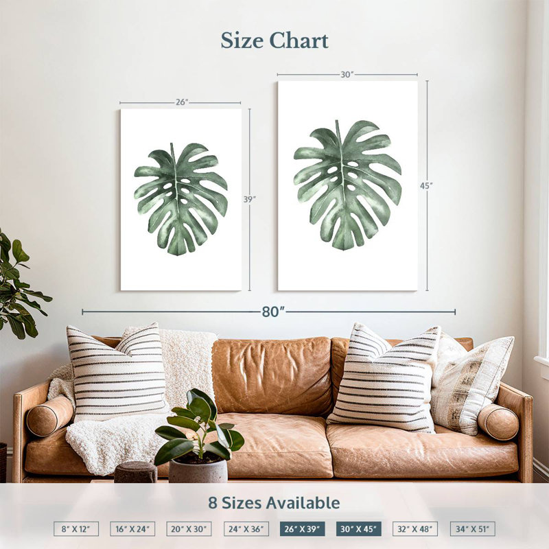Harnek Water Leaf, 39" H x 26" W