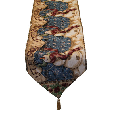Seasonal Snowman Table Runner