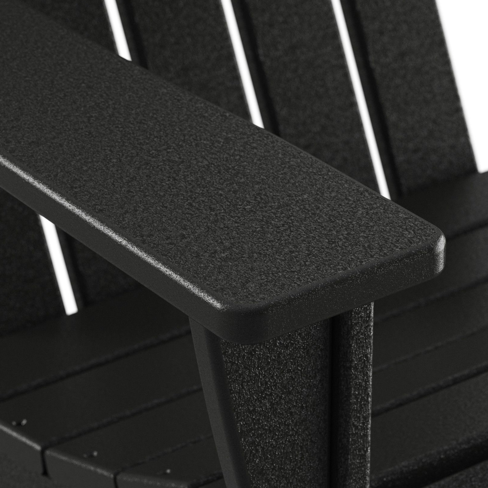 POLYWOOD® Vineyard Adirondack Chair, Black