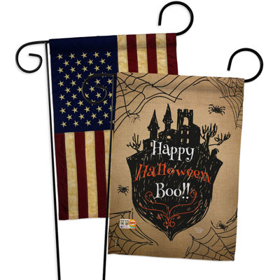 Drapeau de jardin en polyester 2 côtés 1 pi 5 po x 1 pi