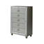 Commode argentée CHLOE GEMSTONE