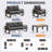 5-pcs Outdoor Aluminum Patio Furniture Sofa Set – Modern Sectional With Removable Cushion For 7-person Seating-641030780