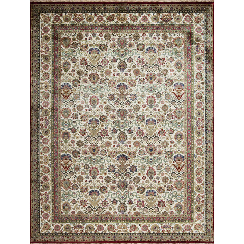Golden Age Hand Knotted Wool Area Rug, Rectangle  12' x 15'