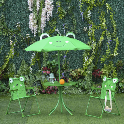 Martha Kids 3 -Piece Outdoor Table and Chair Set