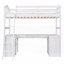 Lit mezzanine simple avec tiroirs, armoire et amp; Tablettes - aucun sommier nécessaire, robuste et amp; Spacieux-771845911-771845912