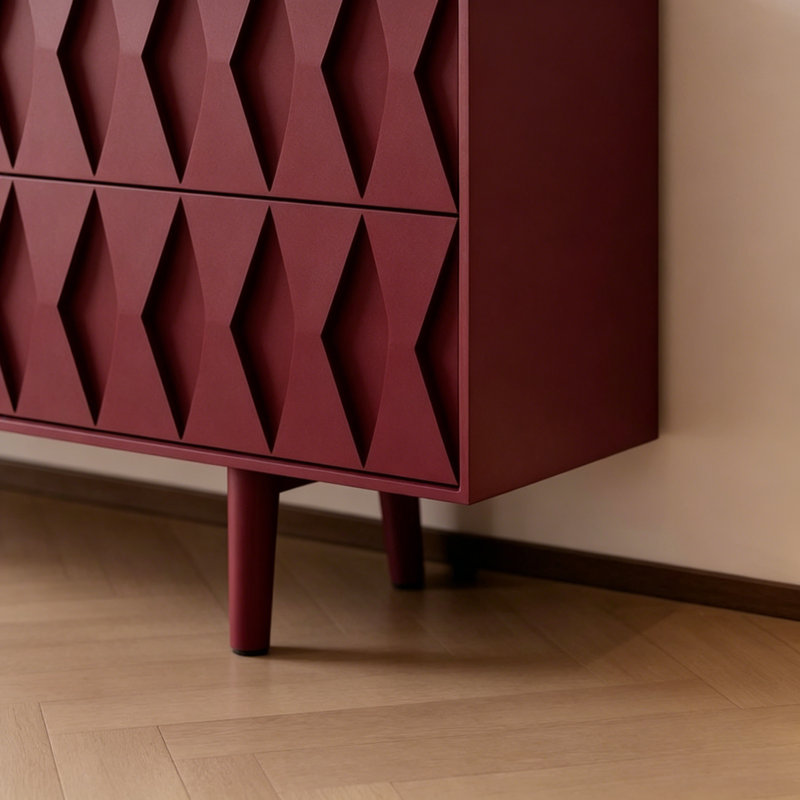 Meuble télé moderne et simple, Rouge