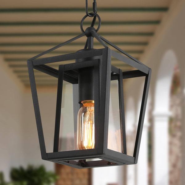Battery Operated Hanging Lantern-Outdoor Indoor Bamboo Lamps for Room  Gazebo Patio Waterproof-Natural Lantern Edison Bulb Light with Long Handle  for
