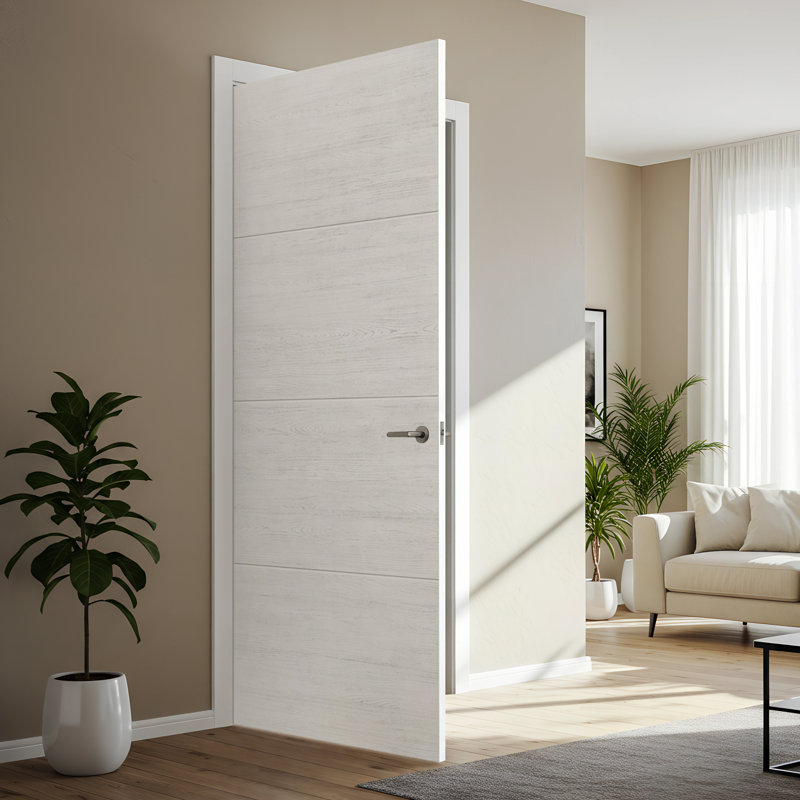 Dalle de porte intérieure blanche à texture creuse, 44 po x 80 po