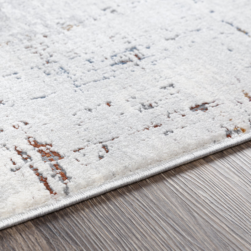 Barros Abstract Indoor Rug, Round 7'10"
