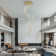 Modern LED K9 Crystal Chandelier Light Fixture W/ Remote Control