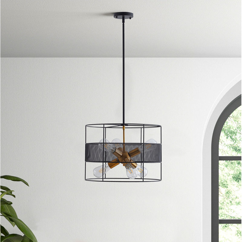 Lustre tambour 6 lumières