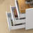 Office Storage Cabinet on Wheels with 3 Drawer and Removable Tray-870098838