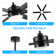 Hadeeqa 65'' Large Gold Indoor/Covered Outdoor Ceiling Fan with Light and Remote, 6 Plywood Blades, 6-Speed Quiet DC Motor, LED Tri-Color Temperature, Memory Function, Timer, 6''/12'' Downrods