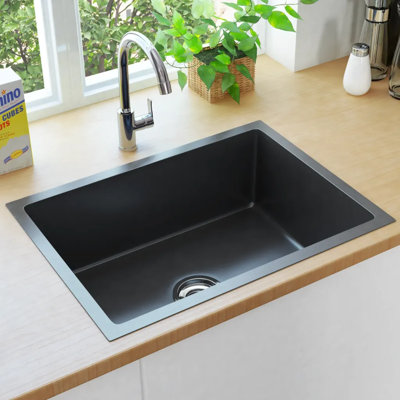 Belfry Kitchen Aponte 440mm W Steel Kitchen Sink