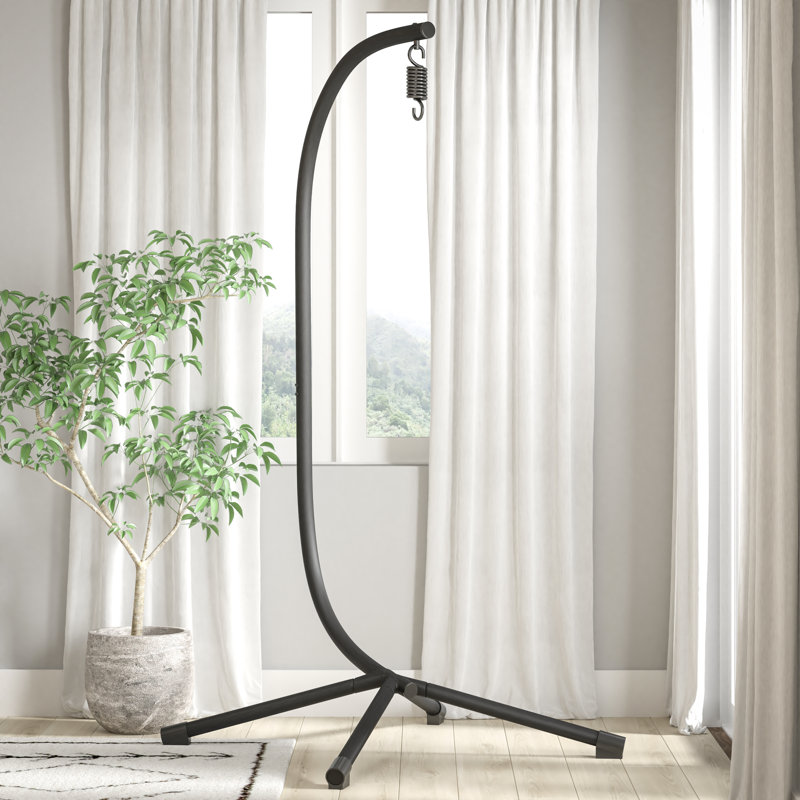 Chaise de hamac robuste résistante aux intempéries de qualité commerciale avec base décalée en acier