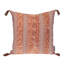Coussin 18 "en coton rose et orange avec pampilles 18"