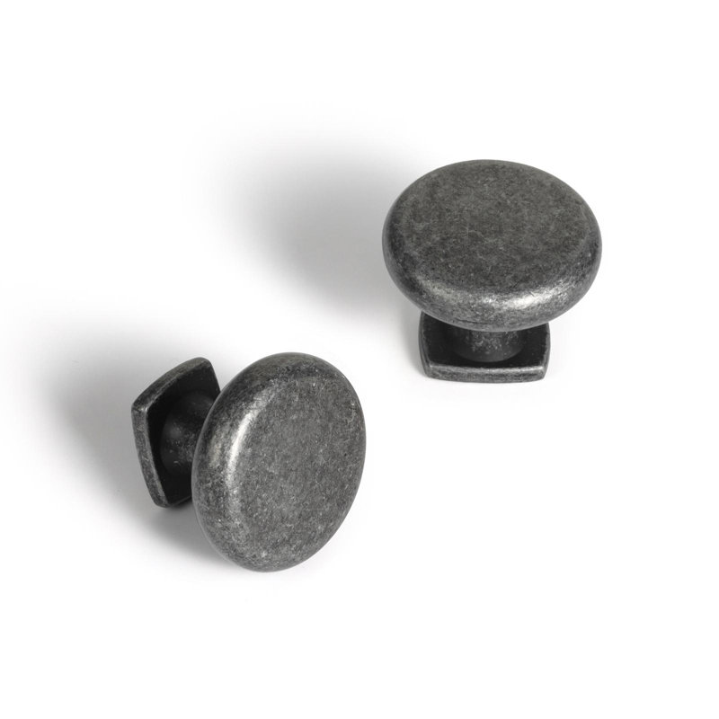 Poignée champignon de 53/64 po de diamètre, Nickel patiné