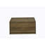 Table basse carrée 31,5 "à finition chêne avec 2 tiroirs