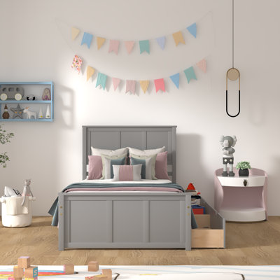 Lit plateforme simple avec rangement Floe