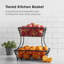 Panier de rangement rectangulaire à 2 niveaux Gourmet Basics par Mikasa Loop and Lattice