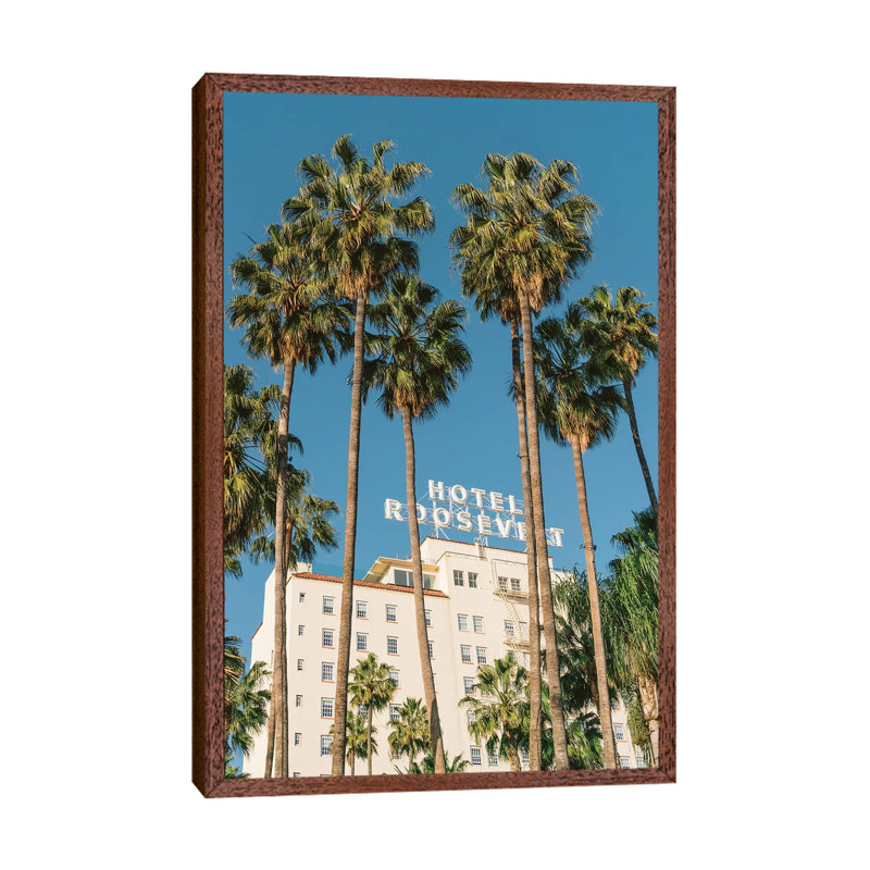 Hollywood Hotel by Bethany Young - Print on Canvas, Classic Brown Wood Framed, 101.6cm H x 66.04cm W x 3.81cm D