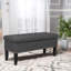 Banc de rangement à couvercle rabattable rembourré