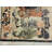 Small Pictorial Antique Worn Distressed Signed Silk Chinese Rug