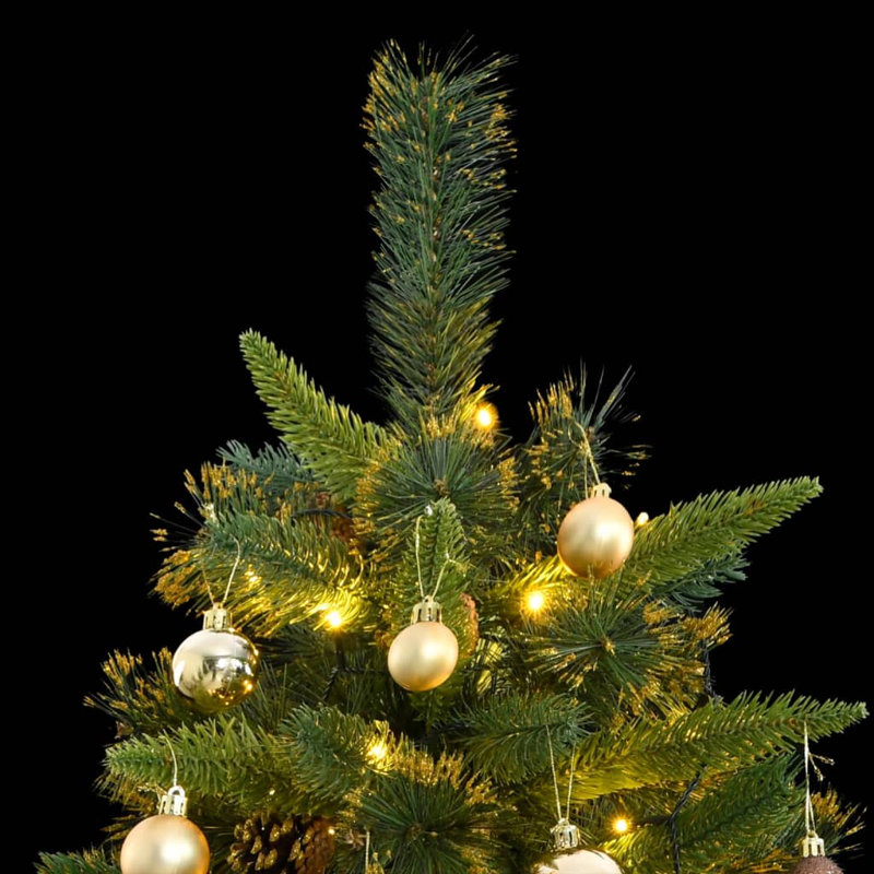 Arbre de Noël artificiel éclairé, 5,9 pi