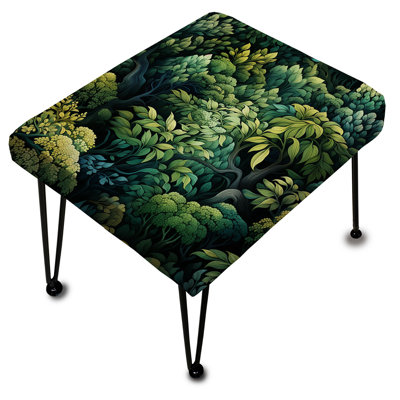 Fougère Emerald Jungle - repose-pieds rectangulaire botanique