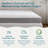 Lucid Comfort Collection 4” Bamboo Charcoal and Gel Memory Foam Mattress Topper-97749776