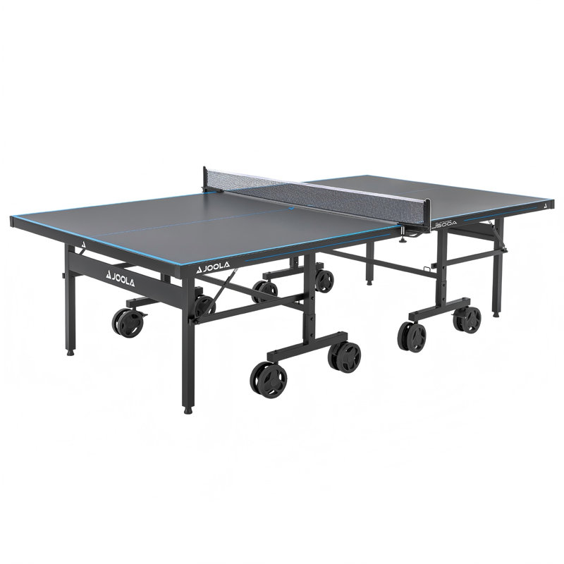 Table de ping-pong pliable avec roulettes verrouillables