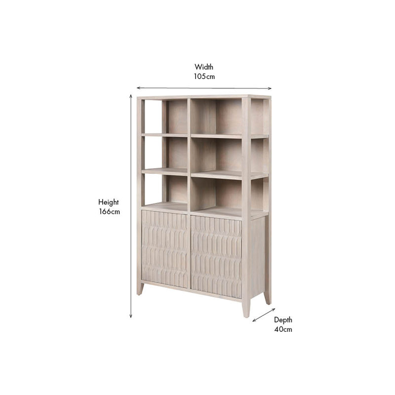 Abrytha Open Shelving China Cabinet