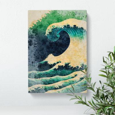 Watercolour Japanese Wave No.5 - Wall Art