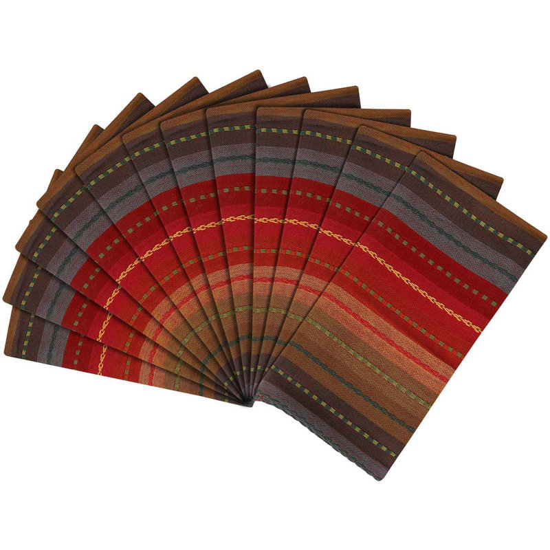 Aliss Cotton Striped Square Napkin