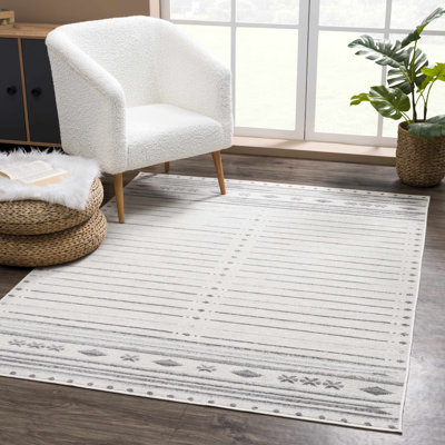 Tapis blanc / beige Dounia