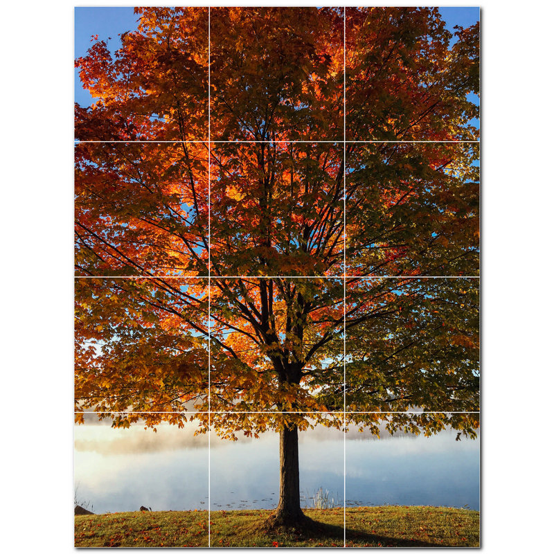 Murale décorative en céramique 4,25 po x 4,25 po