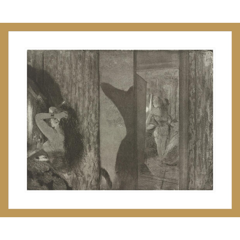 Actrices dans leurs vestiaires (Loges d'actrices) par Edgar Degas, impression giclée encadrée, H 23,5 po x l 29,05 po