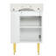 Meuble-lavabo compact de 21,6 pouces avec lavabo en céramique et rangement intelligent à droite-31803345