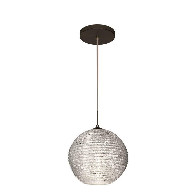 Kristall 1 - Light Single Pendant, Brushed Bronze, Glitter, No