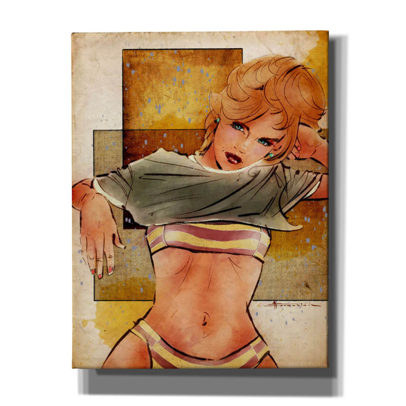 «Are You Serious» par TM Borenstein, H 34 po x l 26 po x P 1,5 po