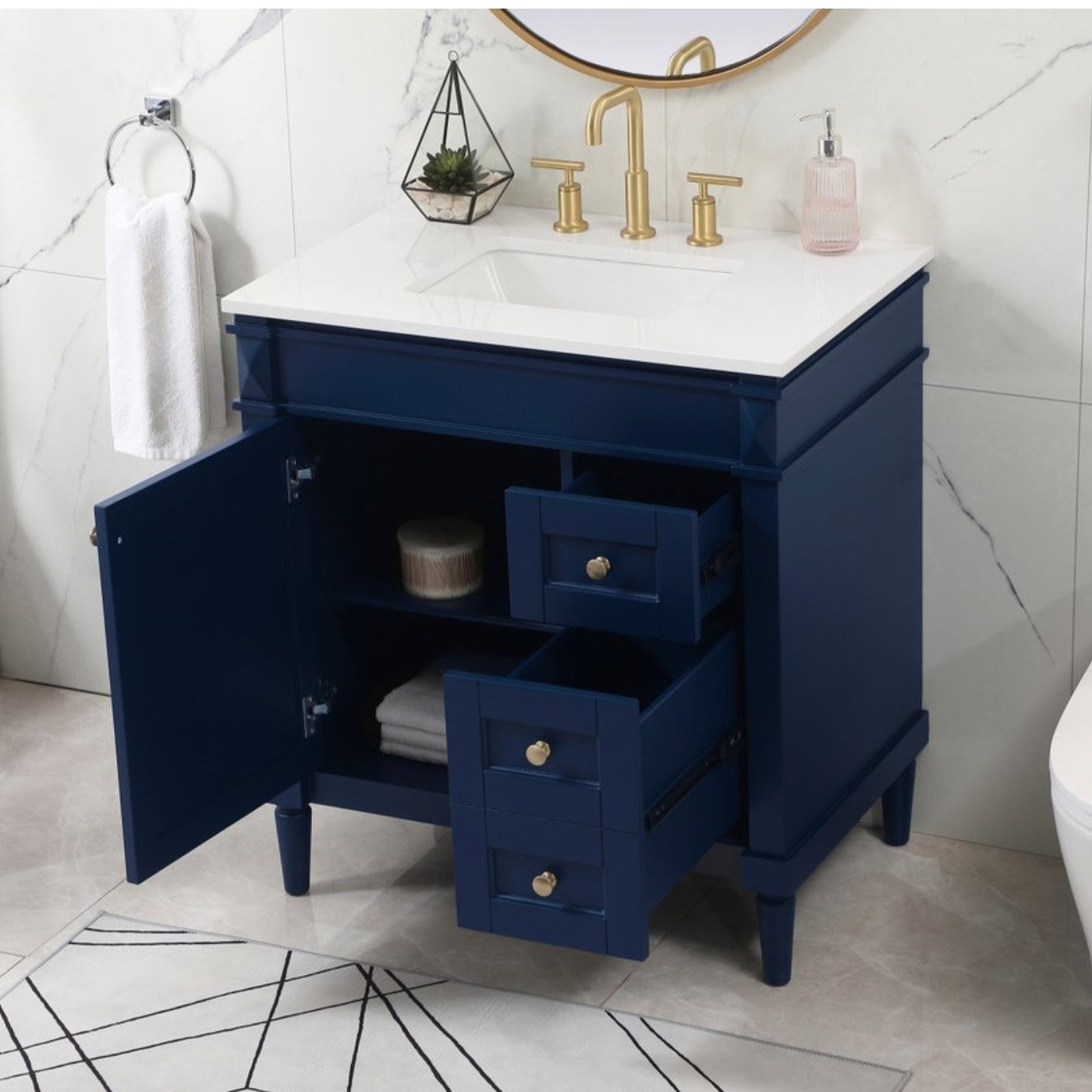 Readington 32'' Single Bathroom Vanity, Blue
