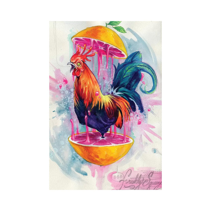 Freshly Squeezed 1 Piece Wrapped Canvas Painting, 20.32 cm H x 30.48 cm W