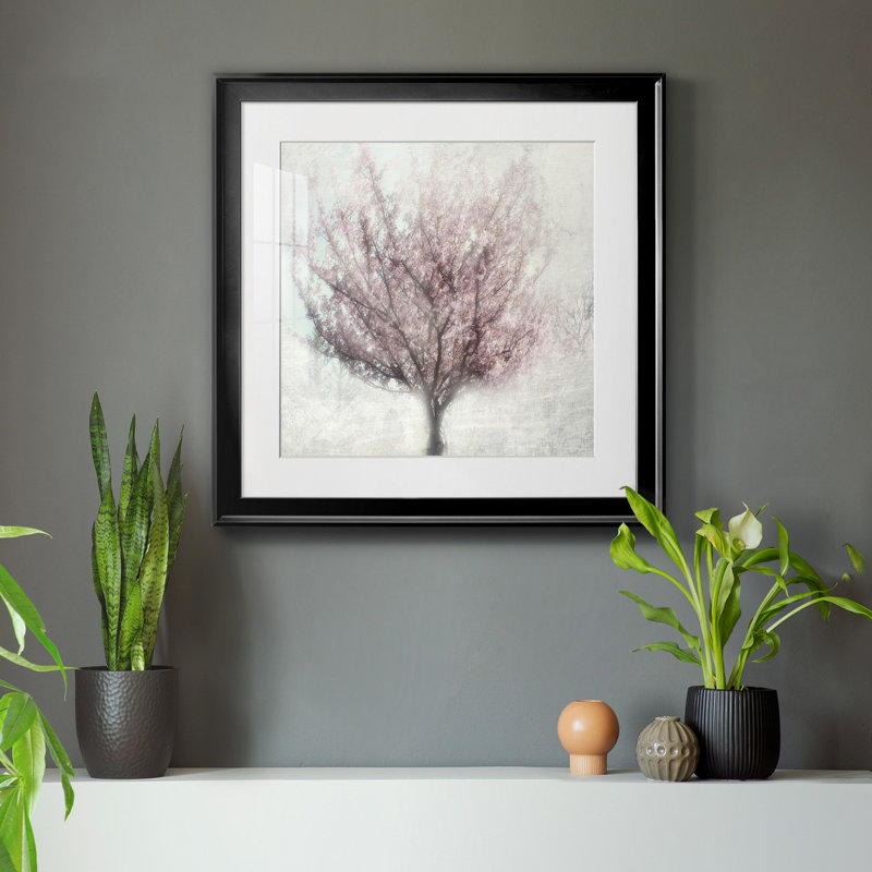 «Blossoms of Spring I», reproduction d'art sur toile encadrée, H 17,5 po x l 17,5 po x P 1,5 po, Papier encadré noir
